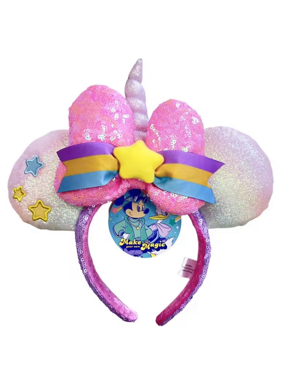 Shanghai Disney Resort "Make Your Own Magic" Unicorn Minnie Mouse Ears